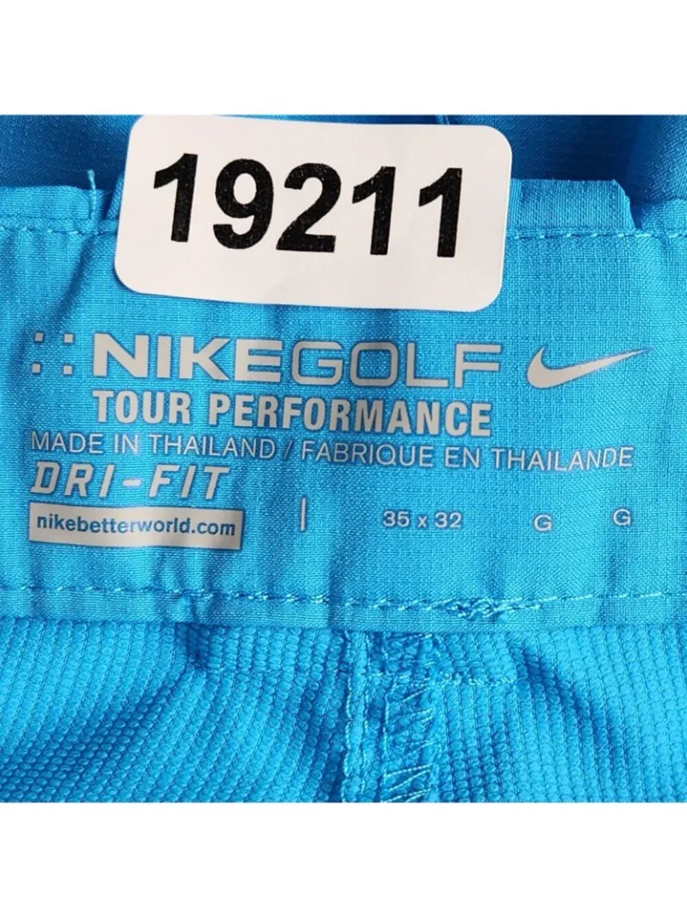 Nike Pants Mens 35x32 Blue Dri-FIT Tour Performance Golf Stretch Straight Chino